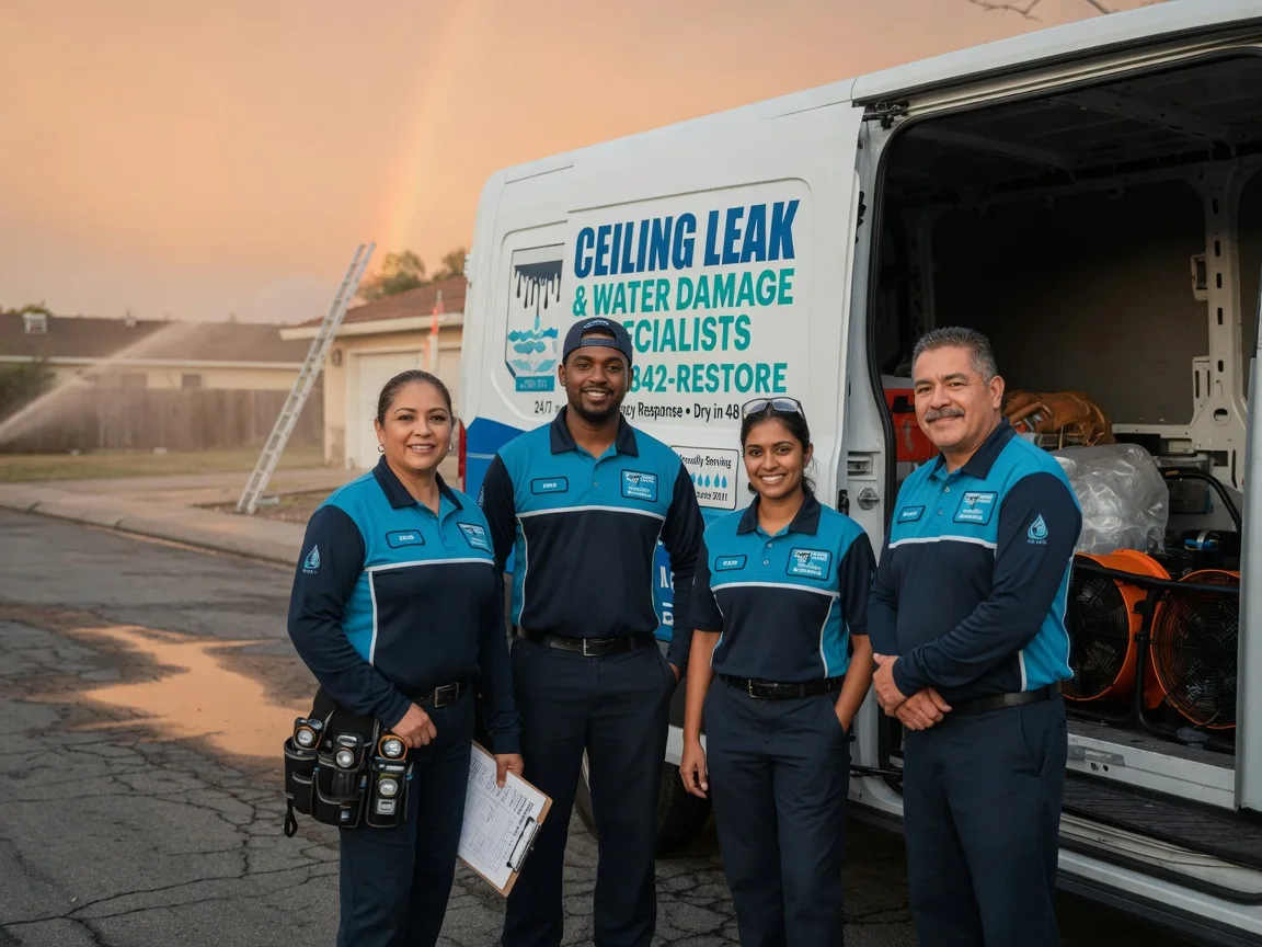 Ceiling Leak Cleanup company in New Llano, LA